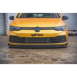 Накладка сплиттер на передний бампер Вар2 на VW Golf VIII
